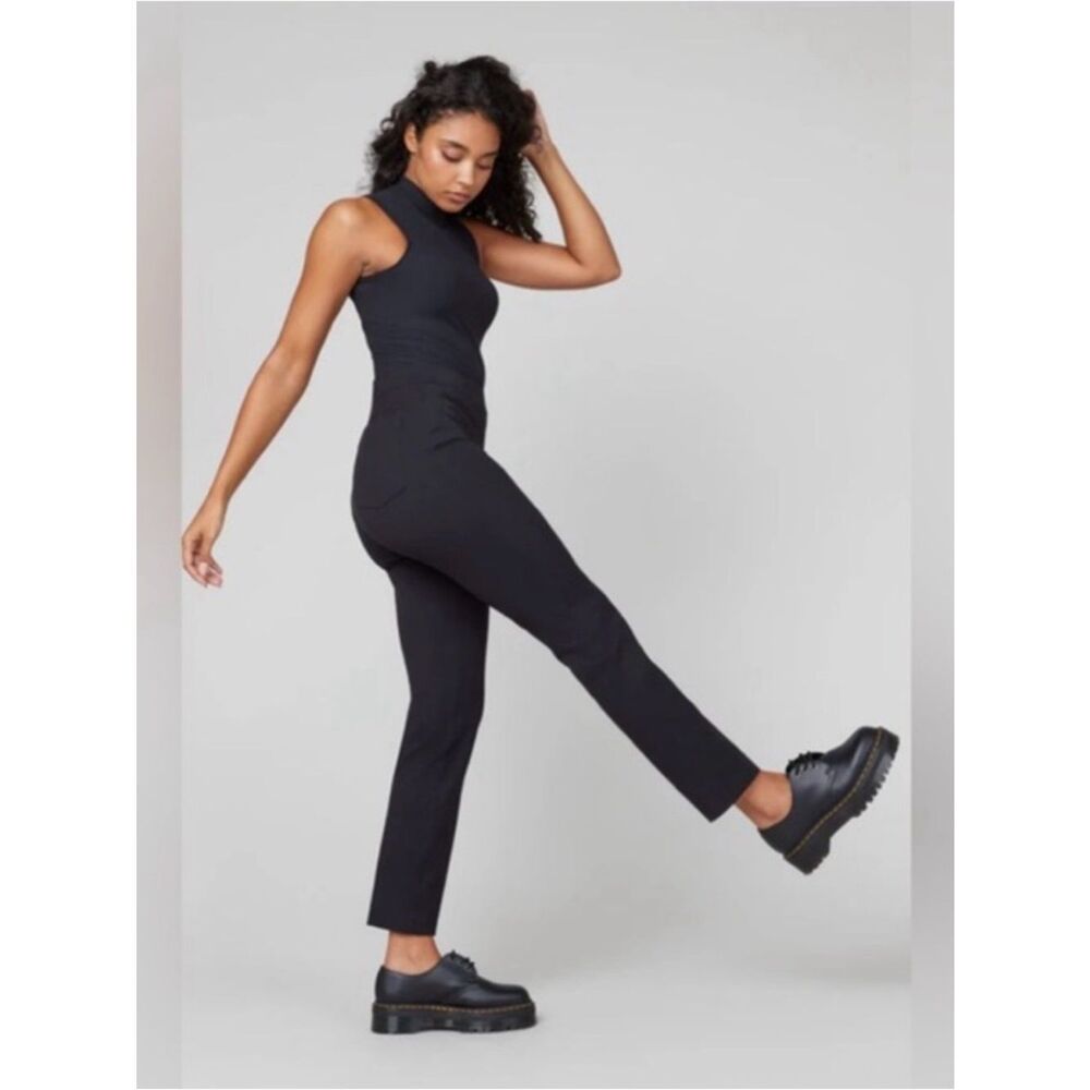 Spanx Polished Ankle Slim NWT Classic Black Medium Stretch Dress Closet Staple